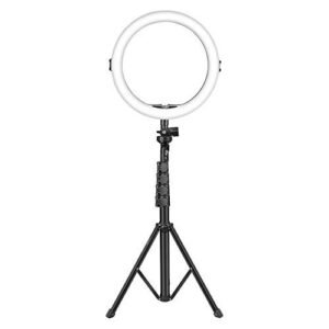 Digitek® 12 Inch Led Ring Light With Stand 5Ft & Smartphone Holder – USB Powered, Color Switch Mode, Adjustable Brightness & Temperature Controls – Photo, Video Shoots & Live Streaming
