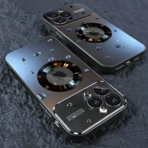 2025 New Titanium Metallic Matte Case For iPhone 17 Air 16 15 14 13 12 11 Pro Max Plus For Magsafe Lens Camera Protection Cover