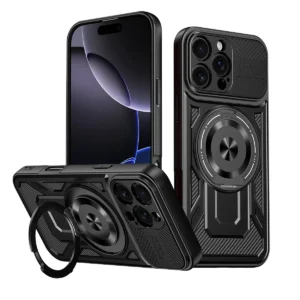 360° Metal Ring Stand Magnetic Case for for IPhone 15 14 11 13 12 Pro Max Plus For Magsafe Wireless Charge Armor Anti-fall Cover