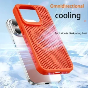 Cooling Heat Dissipation Phone Case For iPhone 17 16 15 14 13 12 11 Pro Max Plus Breathable Hard Back Magnetic Cover For Magsafe