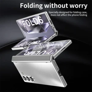 Anti-Shock Frosted Plating Full Body Case for Samsung Galaxy Z Fold 4 Fold4 Fold5 Fold3 Fold 5 3 2 5G fold2 Screen Glass film ﻿