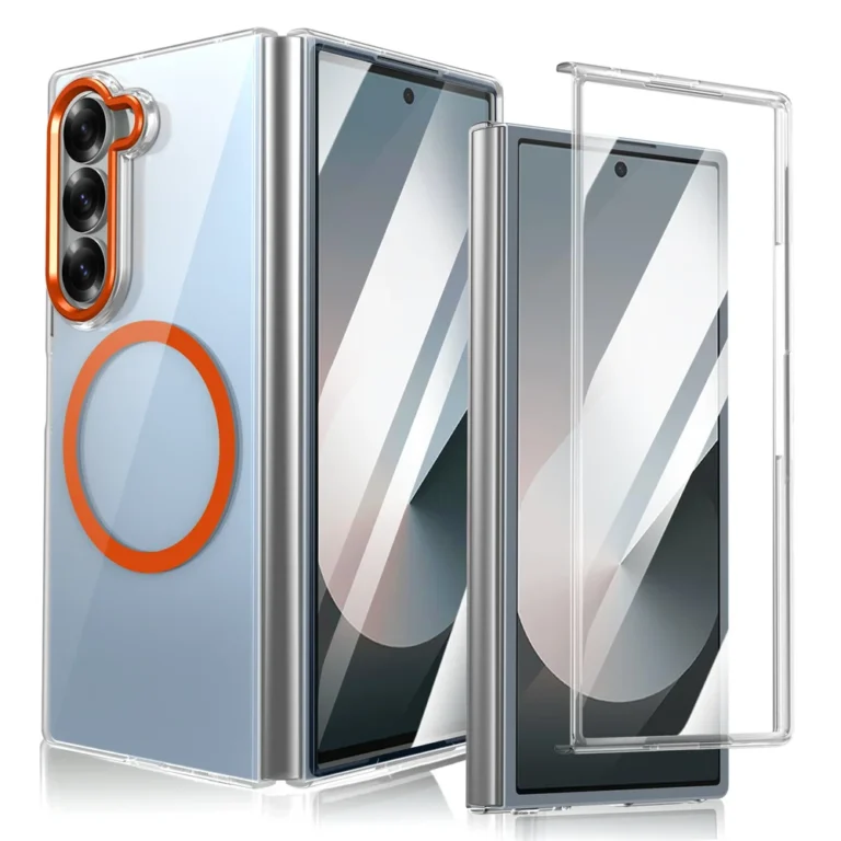 | Wholesale Price at Gaffar India Luxury Highly Transparent PC Magnetic Phone Case For Samsung Z Fold 7 6 4 3 5 5G For Magsafe Wireless Charging Protector Cover