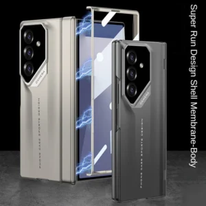 Supercar Design Magnetic Hinged Glass Protective Film Case for Samsung Z Fold 7 Galaxy Z Fold7 Fold 6 5 4 Lens Protect Cover