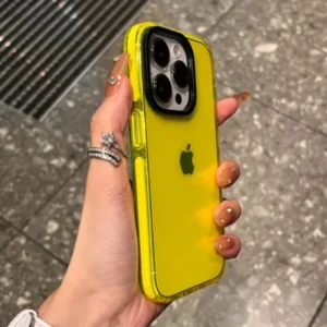 Luxury Transparent Airbag Phone Case For iPhone 17 16 15 Pro Max  Plus 13 12 Pro Max 11 Contrasting Bumper Shockproof TPU Cover