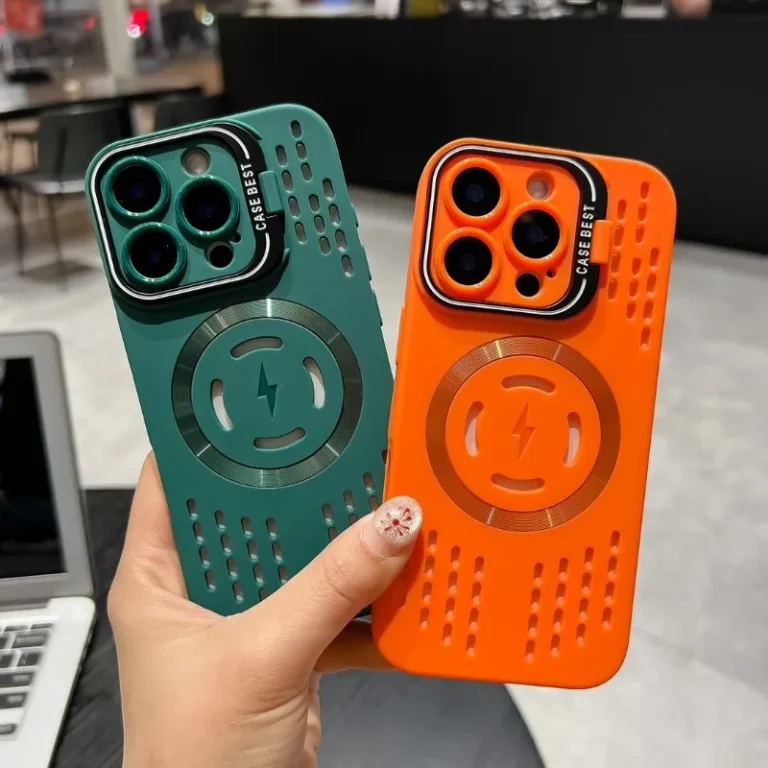 | Wholesale Price at Gaffar India Breathable Soft Back Case for iPhone 16 15 14 13 12 11 Pro Max Plus Cooling Heat Dissipation Magnetic Phone Cover for Magsafe
