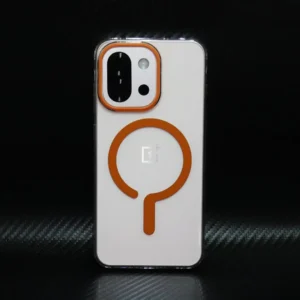 Case For Oneplus 13s 13T 13 13R Luxury Acrylic Transparent Magsafe Back Cover For One Plus 13 Wireless Charging Shockproof Funda
