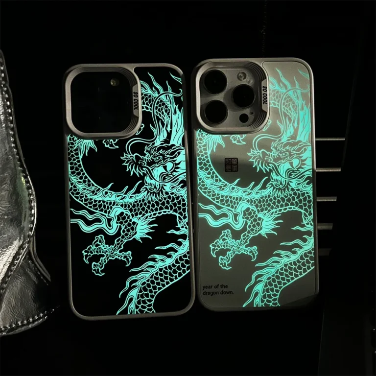 | Wholesale Price at Gaffar India Luxury Fad Luminous Dragon Pattern Phone Case for iPhone 16 Pro Max 15 14 13 12 11 Shockproof Anti-Drop Glow in The Dark Cover