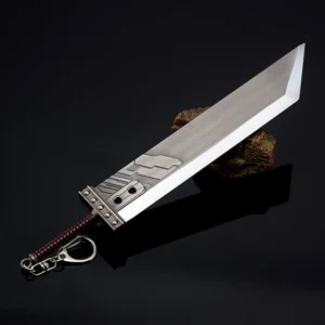 22cm Buster Sword Game Weapon Keychain Cloud Strife Precision carving Model Collection Decoration Kid Weapon Toys Halloween Gift