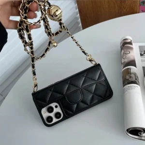 Crossbody Adjustable Lanyard Phone Case for IPhone 17 Air 16 15 14 Plus 13 12 11 Pro Max Wallet Card Slot Holder Leather Cover