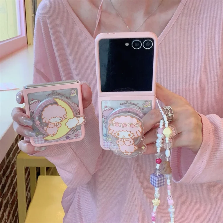 | Wholesale Price at Gaffar India Kawaii Magnetic Stand Phone Case for Samsung Galaxy Z Flip 7 6 5 with Hinges with Magsafe Shockproof Funda Folding Protect Cover