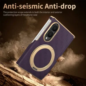 Luxury 360 Rotation Stand Holder for Magsafe Case for Samsung Galaxy Z Fold 8 Ultra 6 7 Magnetic Axis Hinge Protect Cover Fundas 1