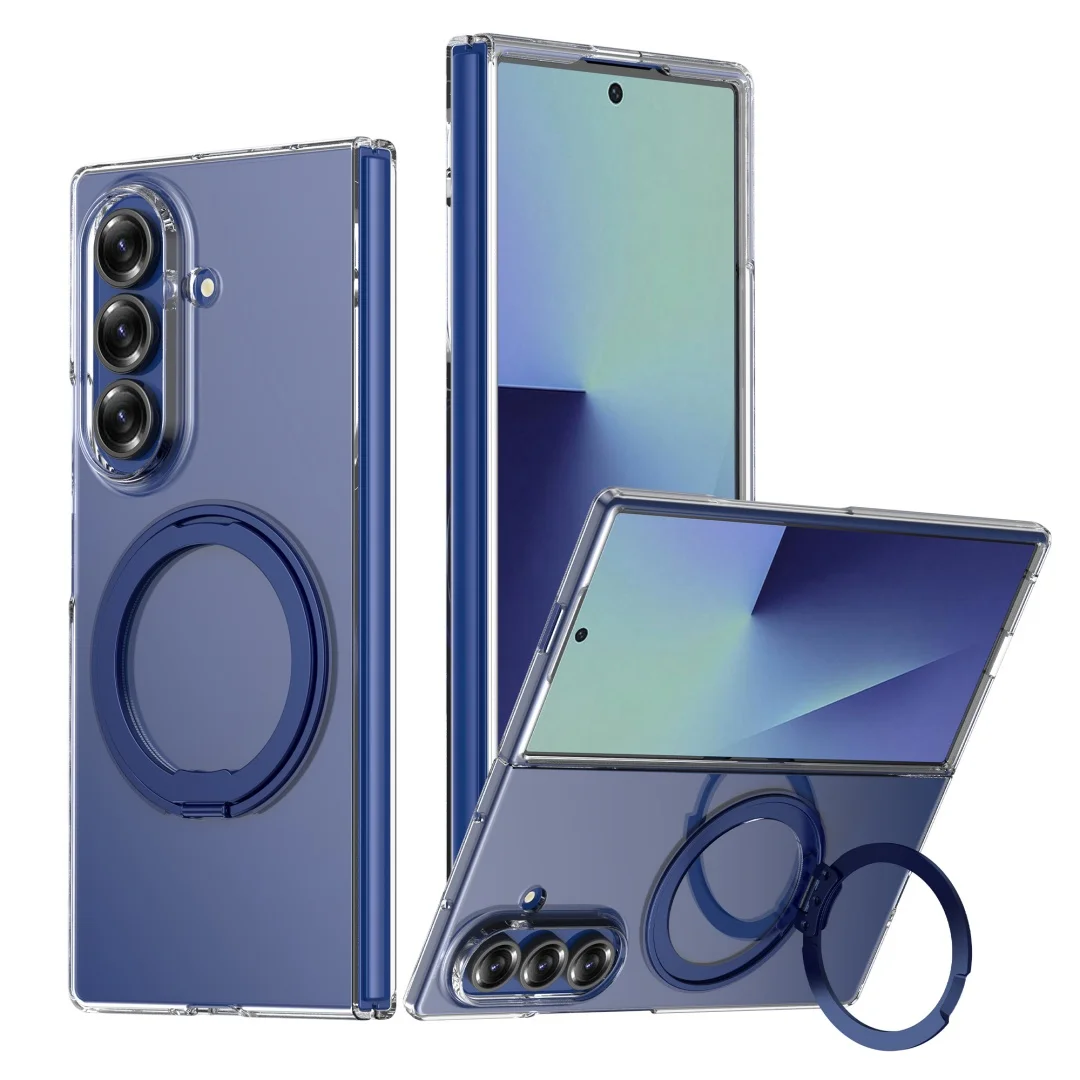 For Samsung Galaxy Z Fold 7 6 8 Ultra Case Protective Clear For Magsafe Holder Anti-Scrach Back Cover 1