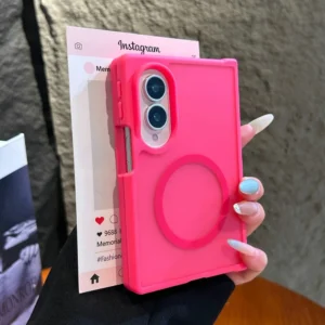 Luxury Frosted For Magsafe Magnetic Skin Feel Phone Case For Samsung Galaxy Z Fold 8 Ultra 7 Matte Fold Cover Shockproof Funda 1