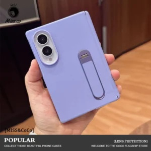 For Samsung Z Fold 8 Phone Case New Magnetic Foldable Screen Center Hinge Full Wrap Matte Texture Leather-Like Protection Cover 1