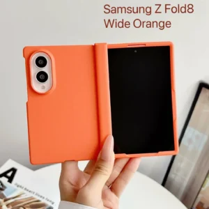 For Samsung Galaxy Z Fold3 4 5 6 7 8 Ultra Wide Case Colorful Skin-friendly Matte Silicone Hinge Fold Shockproof Protective Case 1
