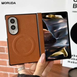 for Samsung zfold8 for Magsafe Leather Matte Case for Samsung Galaxy Z Fold 8 Ultra 7 6 zfold 3 4 5 Wireless Charging Back Cover 1