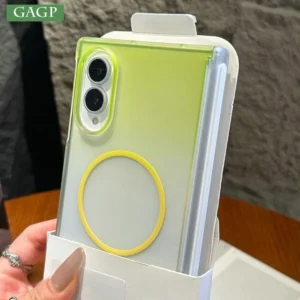 Gradient Candy Color Transparent for Magsafe Case for Samsung Galaxy Z Fold 8 Ultra 5 6 fold7 Hinge Protection PC Magnetic Cover 1