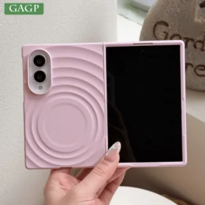 INS Candy Color Water Ripple Matte For Magsafe Case for Samsung Galaxy Z Fold 8 Wide Wireless Charging Cover Ultra-thin PC Shell 1