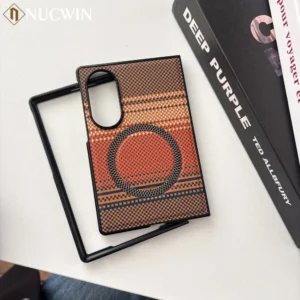 Color Blocking Woven Texture Slim Case for Samsung Galaxy Z Fold 8 Ultra Wide ZFold 7 6 5 4 3 Fold8 for Magsafe Shockproof Cover 1