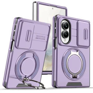 Case For Samsung Galaxy Z Fold 8 Ultra ZFold 7 ZFold8 Shockproof Protective Cover 360 ° Rotating Bracket Folding Magnetic Phone 1