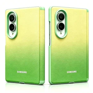 Gradient Leather Case For Samsung Galaxy Z Fold 8 ZFold8Wide 2-piece Set Lens Protection Fashion Hinge Shockproof Cover Funda 1