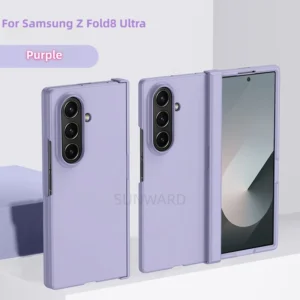 Luxury Fully Wrapped Hinge Protective Matte Phone Case For Samsung Galaxy Z Fold 8 Ultra Wide Z Fold7 6 5 4 3 PC Skin Feel Cover 1