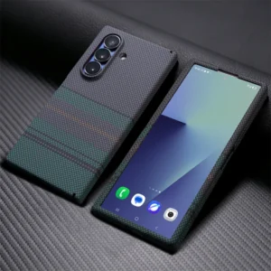 Carbon Fiber Texture For MagSafe Case For Samsung Z Fold 8Ultra 8 7 6 5 4 Magnetic With Screen Protect Film Shockproof PC Cover 1