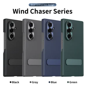 Luxury Leather Phone Case for Samsung Galaxy Z Fold8 7 6 5 4 5G Ultra Fold Anti-Drop Shockproof Protective Bracket Cover 1