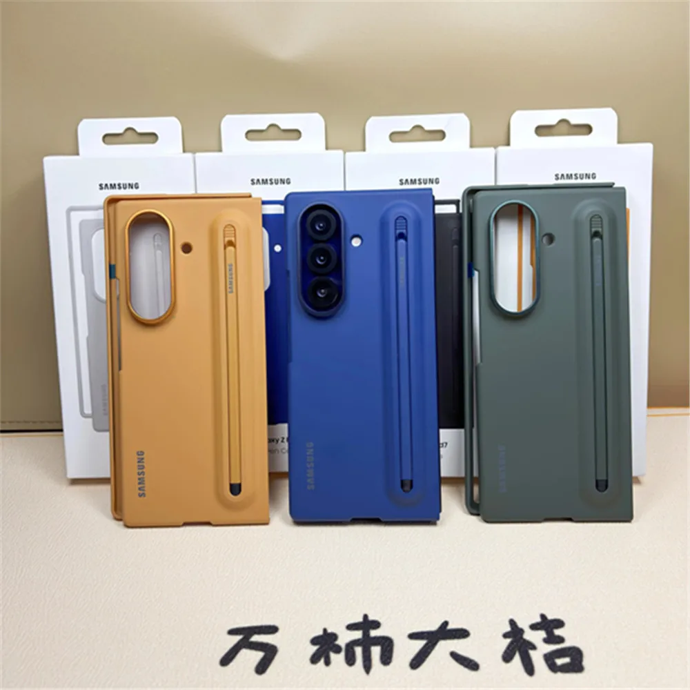 Samsung Galaxy Z Fold 7 5G Slim S Pen Phone Case With S Pen Z Fold7 Skin Feel Hard PC Cover Built-in Stylus Pen Slot Spen Shell 1
