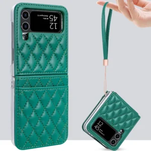 VIETAO Premium PU Leather Phone Case for Samsung Galaxy Z Flip 8 Flip7/6/5/4, Z Flip 8 Phone Case with Wrist Strap And Card Slot 1