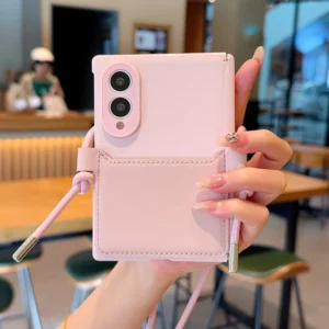 Crossbody Cards Solt Wallet Vegan Leather Case for Samsung Galaxy Z Fold8 Fold 8 Wide Shockproof Skin Feel Portable Slim Cover 1