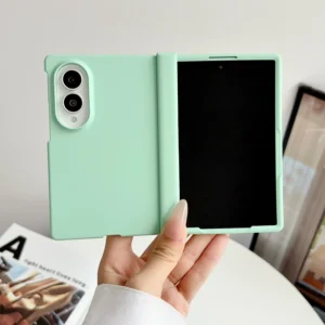 Slim Skin Feel Phone Case For Samsung Galaxy Z Fold 8 Candy Plastic Fold Shockproof Hinge Protection Hard Cover Funda 1