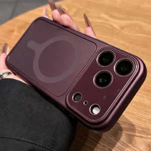 For iPhone 18 Pro Max Magsafe Magnetic Phone Case For iPhone 17 16 15 14 13 18 Pro Max Lens Protector Matte Bumper Armor Cover 1