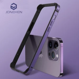 For iPhone 11 12 13 14 15 Plus 16 17 18 Pro Max Bumper Case Hybird Silicone Frame Luxury Light Aluminum Metal For iPhone17 18pro 1