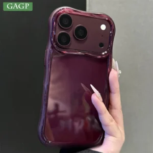 Candy Color Translucent Wave Edge Phone Case for iPhone 18 Pro Max 17 16 15 Pro Shockproof Bumper Back Clear TPU Soft New Cover 1