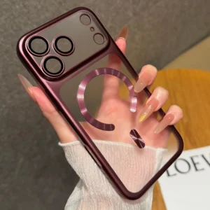 Luxury Matte Translucent Magnetic Phone Case For iPhone 18 17 Pro Max 18Pro Cases For Magsafe Wireless Charging Protector Cover 1