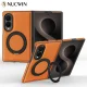 ZFold8 Case Business Leather Texture Rotating Bracket Case for Samsung Galaxy Z Fold 8 Ultra Fold 8 Wide Magnetic Charging Cover 1