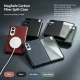 1500D Skin Feel Colorful Carbon Fiber Texture Magnetic Case for Samsung Z Fold 8 for Magsafe Tempered Glass Screen Protect Cover 1