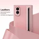 Luxury Leather Phone Case For Samsung Galaxy Z Fold 8 Ultra 7 6 5 4 3 Hinge Protection Free Stylus Screen Film Protector Cover 1