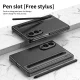 For Galaxy Fold 8 Ultra 8 7 6 5 4 3 S Pen Leather Phone Case Hinge Protection & Built-in Screen Protector Leather Phone Cover 1