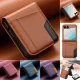 Flip Leather Phone Case For Samsung Galaxy Z Flip 8 7 FE 6 5 4 3 5G Flip7 Flip8 Wallet Card Holder Phone Bag Book Cover Etui 1