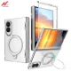 ZFold 8 Case Luxury Transparent Magnetic Stand Holder Case For Samsung Galaxy Z Fold 8 Ultra for Magsafe Clear Screen Film Cover 1