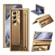 Kickstand Pen Hinge Protection Leather Case For Samsung Galaxy Z Fold 8 Ultra 7 6 5 4 Cover With Bracket Stylus Screen Protector 1
