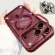Luxury Bracket Stand Magnetic Phone Case for iPhone 18 Pro 17 16 Plus 15 14 13 12 Pro Max With Lens Protector Cover for Magsafe 1